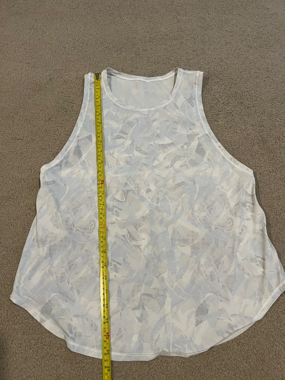 Lululemon Ace Tank Jasmine White Multi / White - Picture 7 of 8